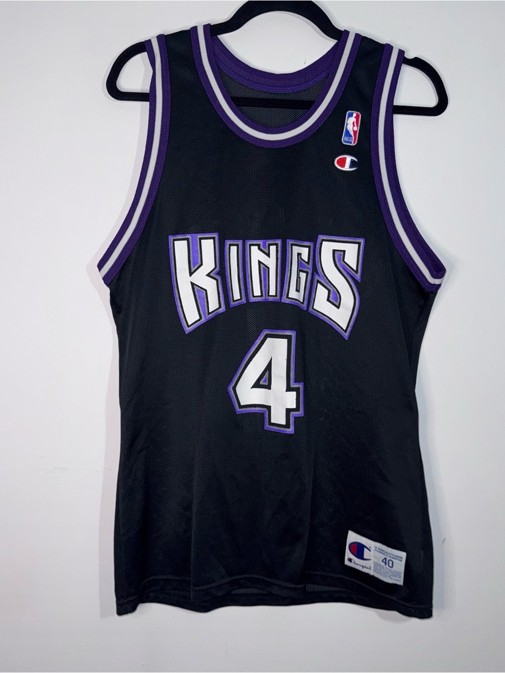 Vintage Champion Sacramento Kings Jason Williams Jersey Black 40 USA
